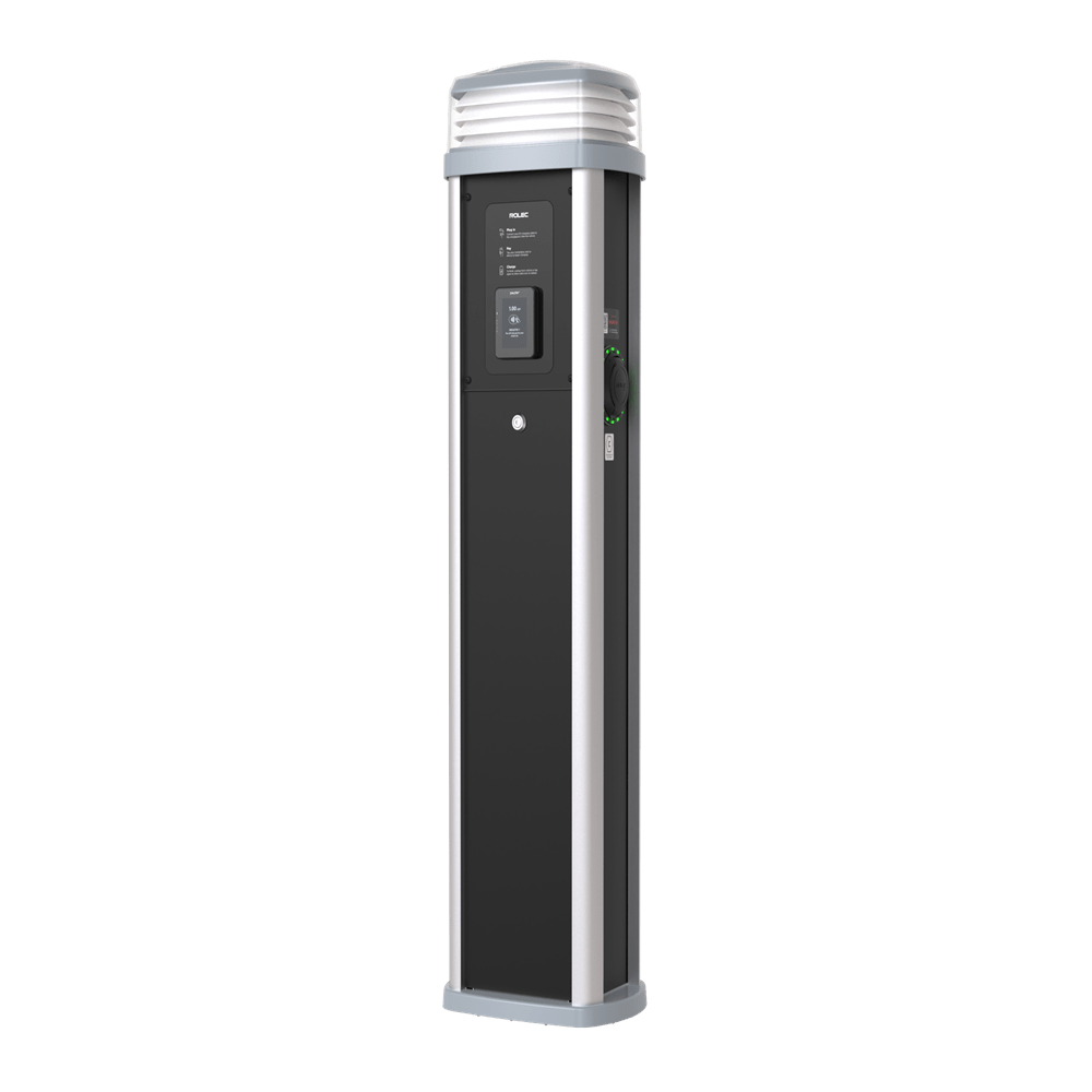 Rolec Quantum Plus elektromos autó töltőoszlop 2×22 kW (Type 2 aljzat) MID,POS