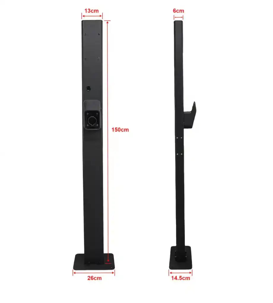 Besen WALLBOX SMART elektromos töltőoszlop (22 kW) (3x32A) (6m Type 2 töltőkábellel)