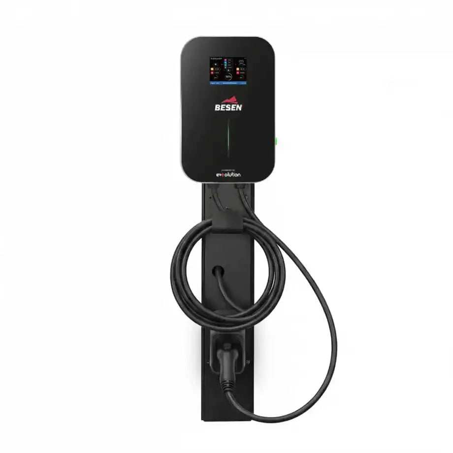 Besen WALLBOX elektromos töltőoszlop (22 kW) (3x32A) (6m Type 2 töltőkábellel) (Smart ) (DLB) (Red)