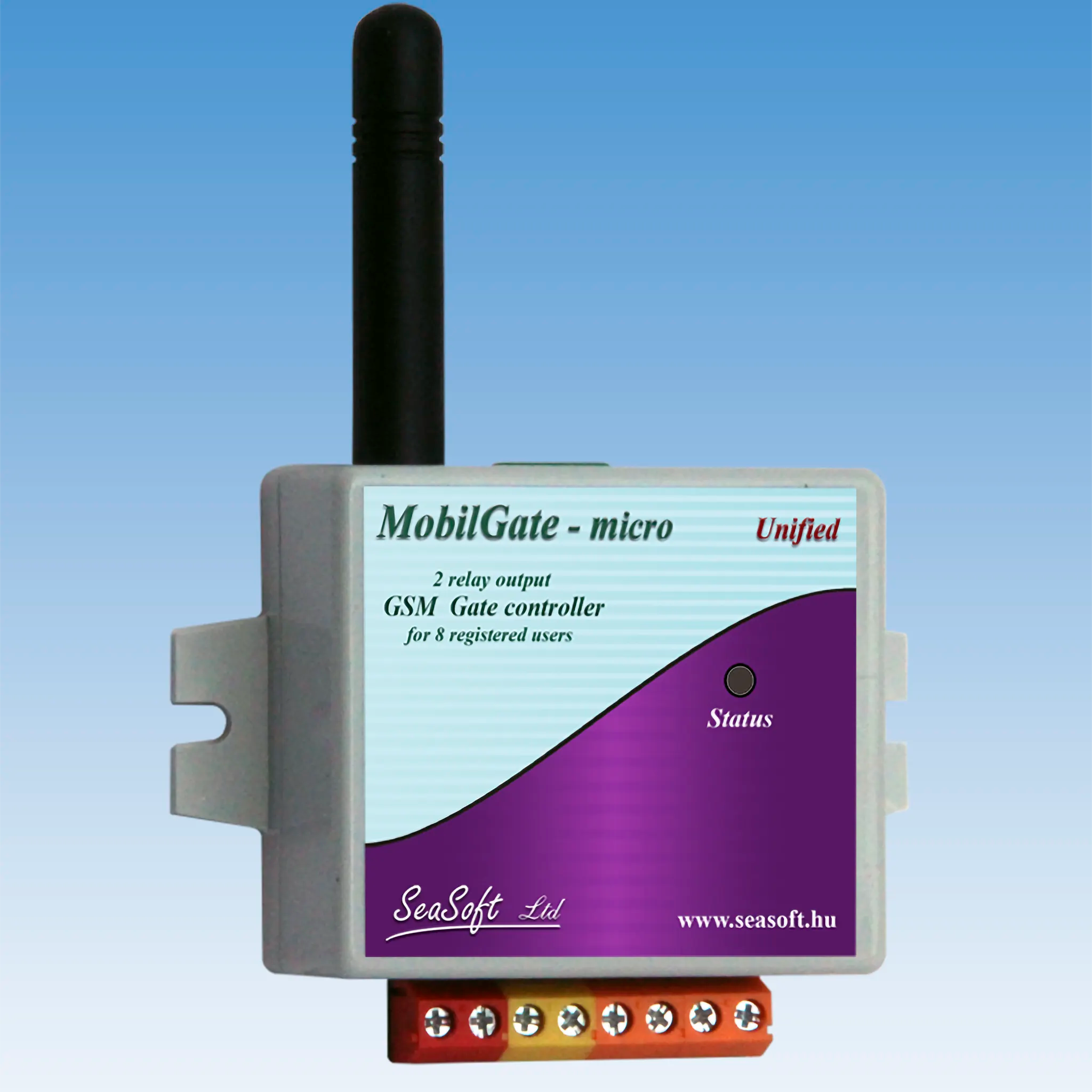 MobilGate-Micro – Családi kapunyitó 8 telefonszámra, 2 kapura