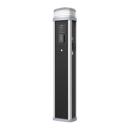 Rolec Quantum Plus elektromos autó töltőoszlop 2×22 kW  (Type 2 aljzat) MID,POS