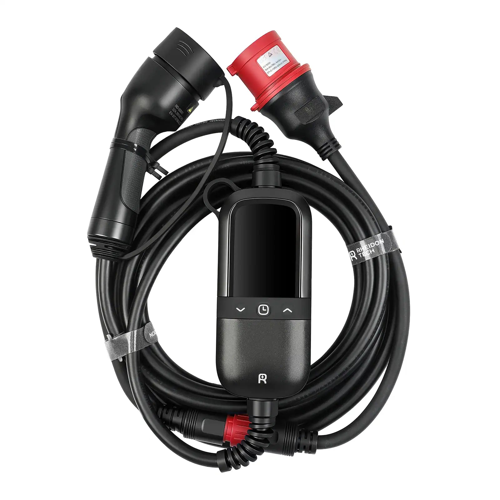 Rheidon PC200 Pro elektromos autó állítható hordozható töltő – (3x16A) 11 kW – 7,5m Type2 kábellel