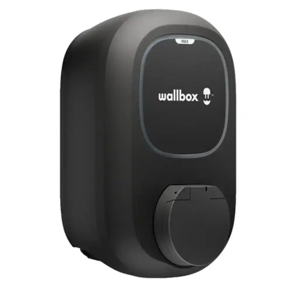 Wallbox Pulsar Max 22 kW fali töltő Type 2 aljzattal – fekete