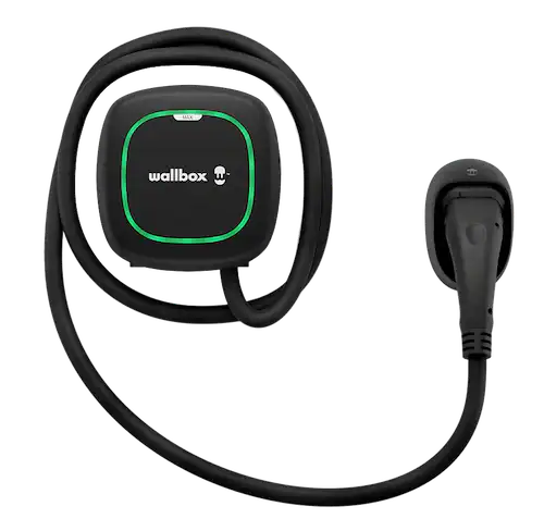 Wallbox Pulsar Max 7,4 kW fali töltő – fekete, 5 m Type 2 kábellel