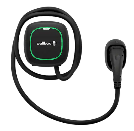 Wallbox Pulsar Max 7,4 kW fali töltő – fekete, 5 m Type 2 kábellel