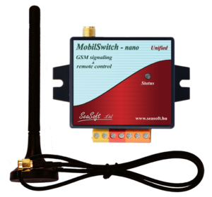 MobilSwitch-Nano-a GSM távjelző és távkapcsoló modul