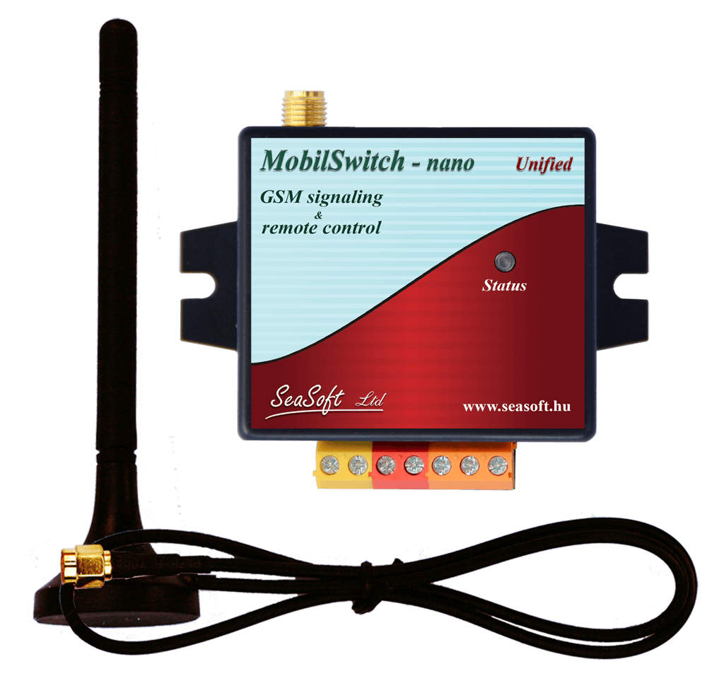 MobilSwitch-Nano-a GSM távjelző és távkapcsoló modul
