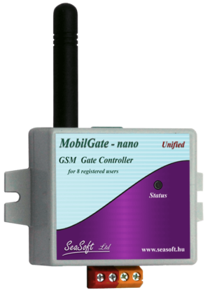 A MobilGate-Nano GSM kapunyitó 8 telefonszámot ismer fel