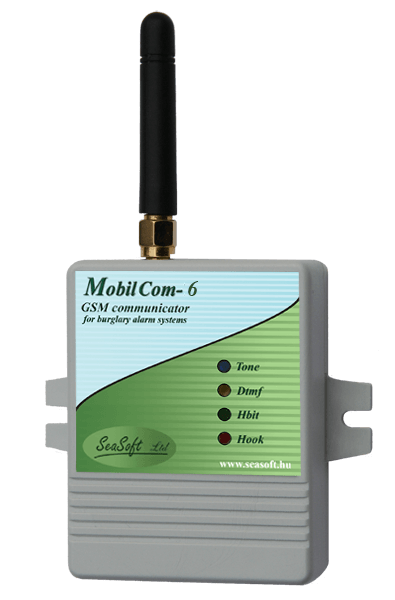 A MobilCom-6 GSM hívó és vonalpótló modul riasztóközponthoz